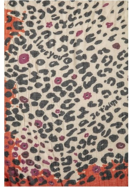 Zadıg & Voltaıre Delta Leopar Eşarp ,zadig&voltaire Geniş ve Saran Leopar Desenli Atkı