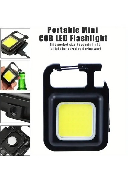 Anahtarlıklı Fener Fener Cob LED (5256)