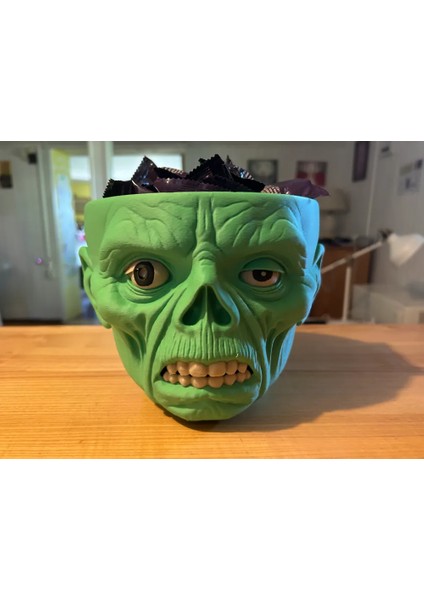 Cadılar Bayramı Zombi Kase – Halloween Dekoratif Şekerlik ve Parti Masa Süsü modelleri