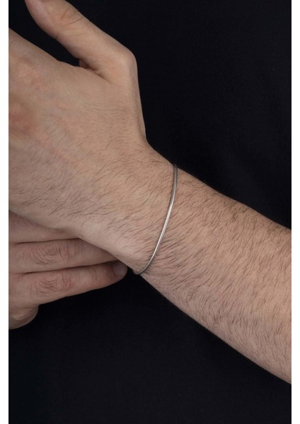 Italyan Model Klasik Erkek Gümüş Zincir Bileklik fiyatları