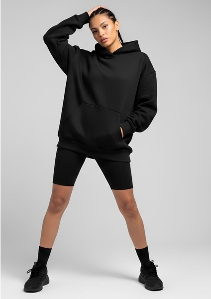 Oversize Unisex Kapüşonlu Sweatshirt Hoodie