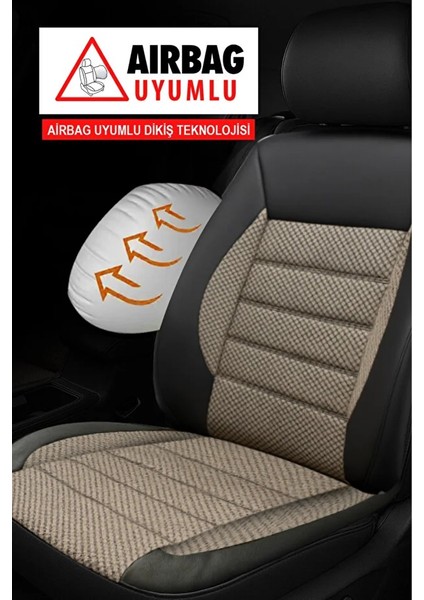 Volvo V40 Cross Country 1.5 T3 Advance Gartronic 2019 Uyumlu Jakar Bej Oto Kılıfı Tam Set modelleri