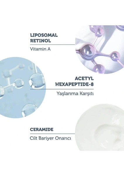 Yenileyici & Yaşlanma Karşıtı Lipozomal Retinol Gece Serumu (Tanışma Serumu 2 Ml) modelleri