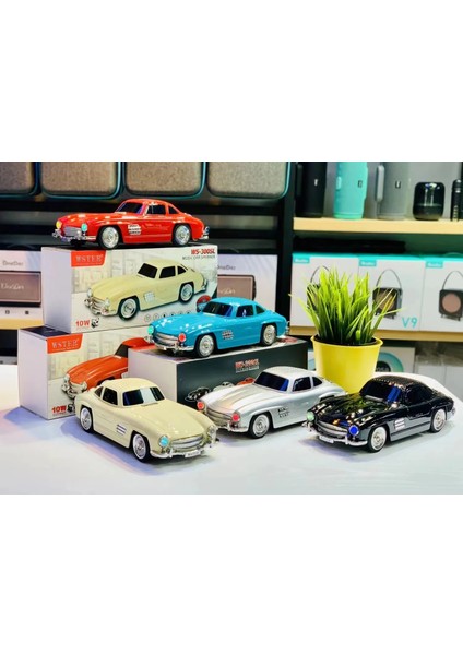 WS-300SL Klasik Benz Model 10W Bluetooth Hoparlör Fm Radyo USB (5051)