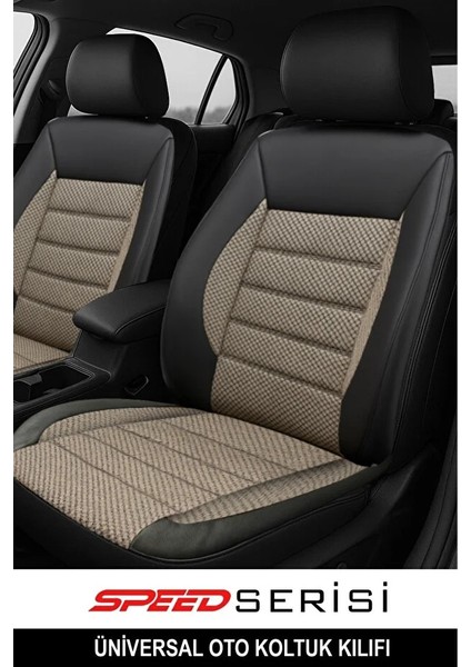 Opel Corsa 2005 2020 Uyumlu Jakar Bej Oto Kılıfı Tam Set