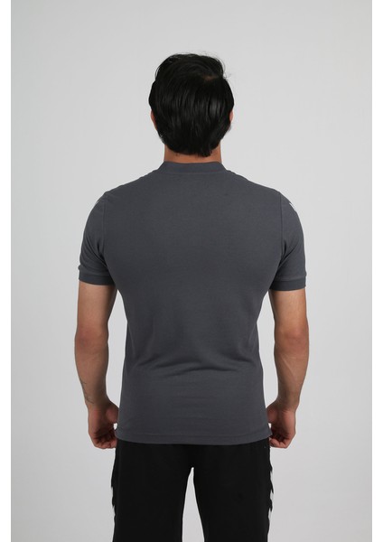 Tff Hakem Armin Pamuklu Bebe Yaka Tişört Antrasit L modelleri