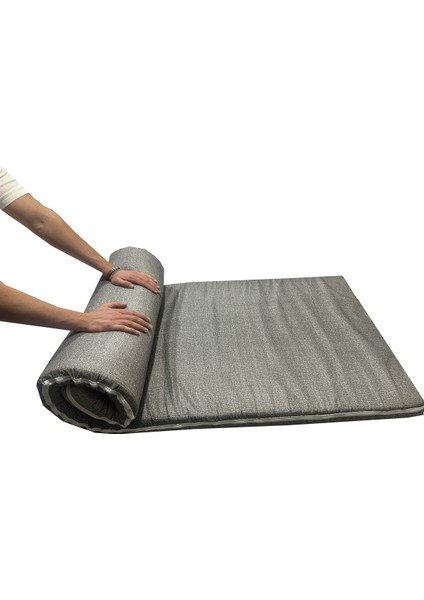 Kamp Yatağı Taşıma ve Omuz Askılı Kamp Matı Fermuarlı Kamp Minderi Çadır Matı 70X180X6CM-GRİ fiyatları