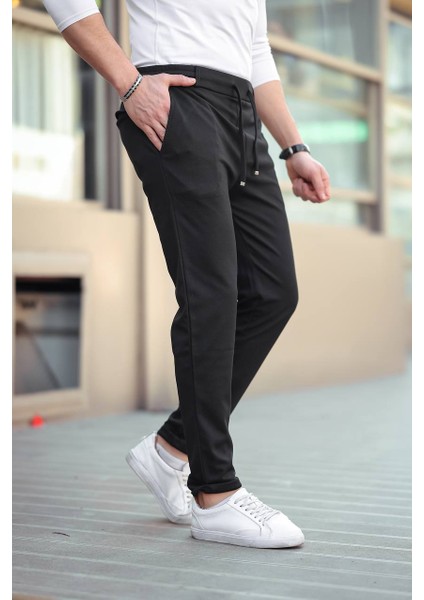 Siyah Bel Lastikli Dıagonel