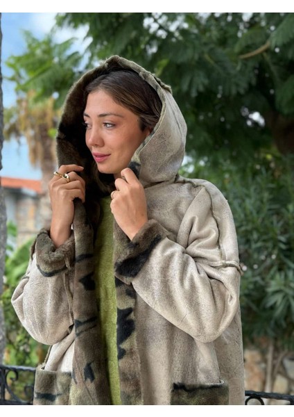 LS1729 Italyan Önü Açık Çift Taraflı Nubuk Kısa Kaban Taş fırsatları