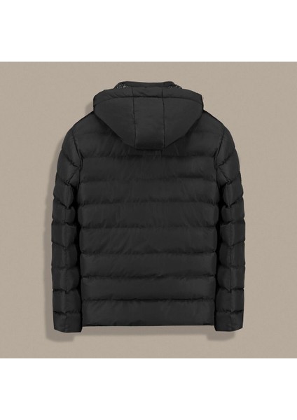 Intervıew Dolum Kapüşonlu Mont Siyah - M fiyatları