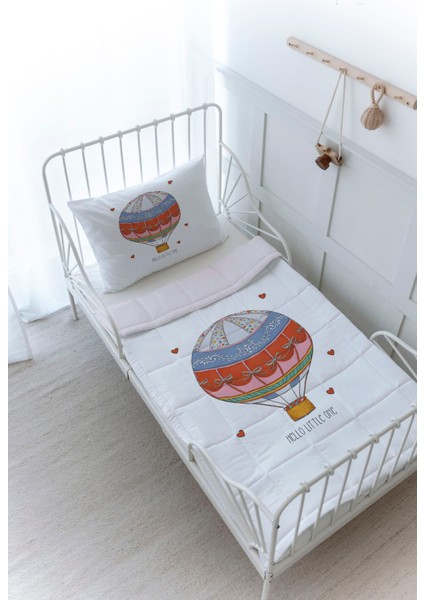 Organik Baskılı Montessori (100X200) Yorgan Seti - Zezig x Royal Series - Pink