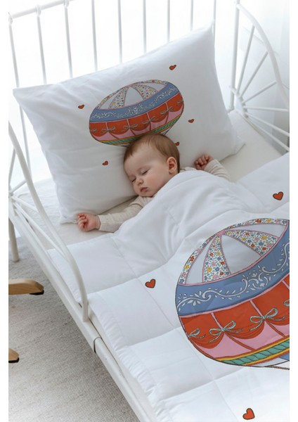 Organik Baskılı Montessori (100X200) Yorgan Seti - Zezig x Royal Series - Pink fiyatları