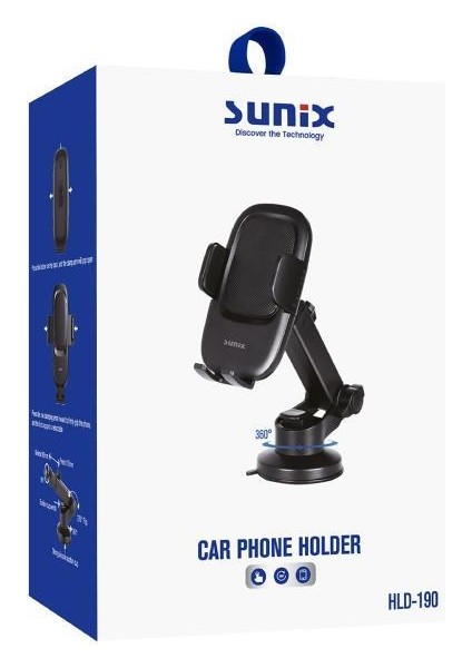 360° Dönebilen Ayarlanabilir Araç Içi Telefon Tutucu HLD-190 modelleri