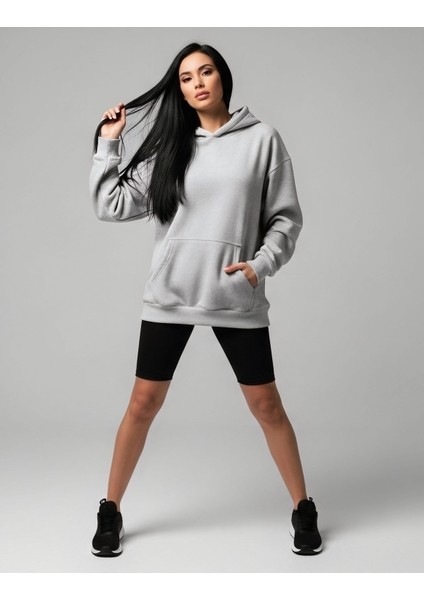 Oversize Unisex Kapüşonlu Sweatshirt Hoodie