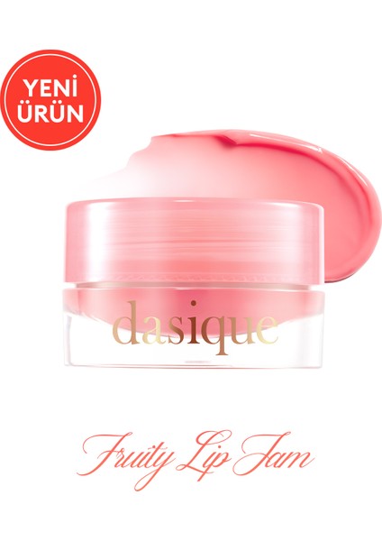 Yoğun Parlaklık Sunan, Meyve Renklerinde Kavanozda Dudak Balmı Dasıque Fruity Lip Jam 01 Peach Jam