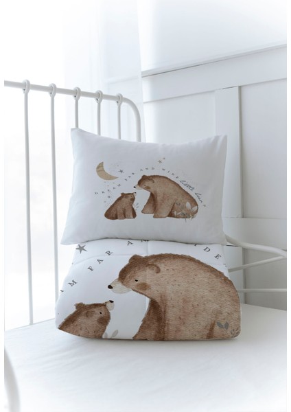 Organik Baskılı Bebek Boy (100X150) Yorgan Seti - Royal Series - Baby Bear modelleri