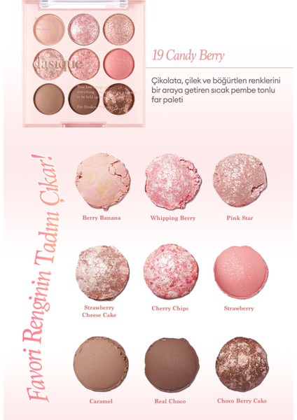 Mat ve Işıltılı Renk Seçenekleri Sunan Far Paleti Dasıque Shadow Palette (#19 Candy Berry) fiyatları