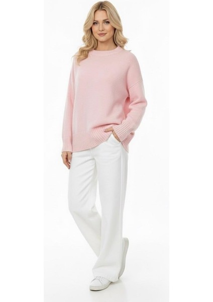 Basic Kadın Kazak Pembe Oversize fiyatları