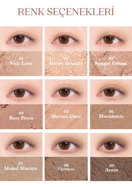 Mat ve Işıltılı Renk Seçenekleri Sunan Far Paleti Dasıque Shadow Palette (#24 Muted Nuts) modelleri