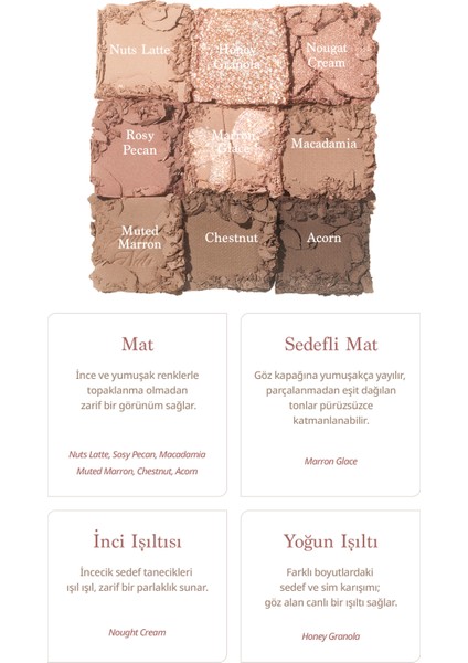 Mat ve Işıltılı Renk Seçenekleri Sunan Far Paleti Dasıque Shadow Palette (#24 Muted Nuts) fırsatları