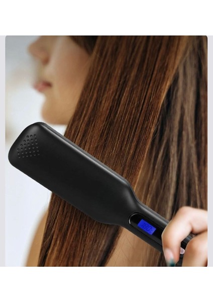 Dijital Ekranlı Geniş Plakalı Turmalin Seramik Saç Düzleştirici, Şık ve Kullanışlı Seçenek indirimleri