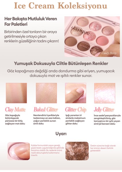 Mat ve Işıltılı Renk Seçenekleri Sunan Far Paleti Dasıque Shadow Palette (#21 Almond Vanilla) fırsatları