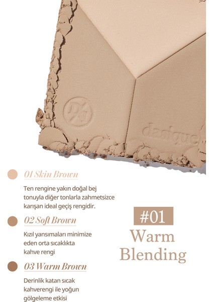 Doğal Gölgelendirme Sunan 3'lü Kontür Paleti Dasıque V Cut Blending Shading (#01 Warm Blending) fiyatları