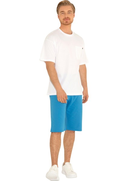 Erkek Comfort Fit Bisiklet Yaka Tişört