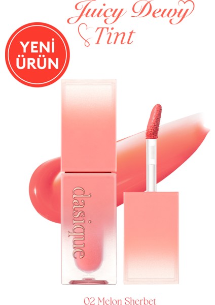 Yoğun Parlaklık ve Canlı Renkler Sunan Kalıcı Tint Dasıque Juicy Dewy Tint (#02 Melon Sherbet)