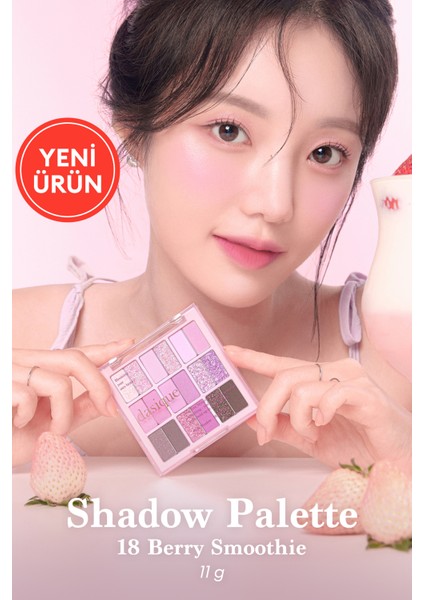 Mat ve Işıltılı Renk Seçenekleri Sunan Far Paleti Dasıque Shadow Palette (#18 Berry Smoothie)