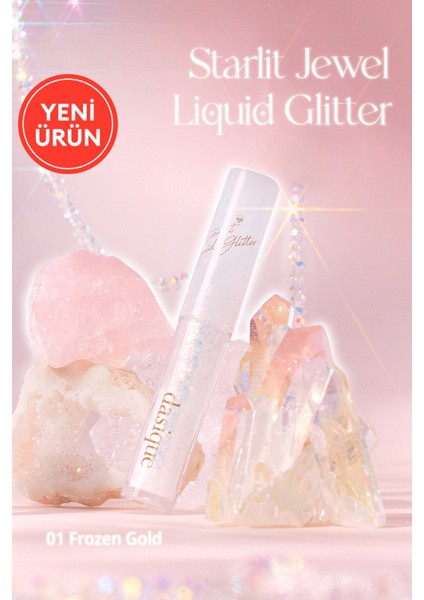 Inci Işıltılı Likit Glitter Dasıque Starlit Jewel Liquid Glitter (#01 Frozen Gold)