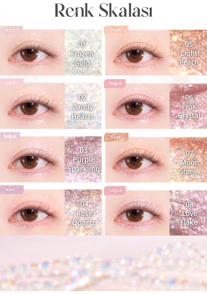 Inci Işıltılı Likit Glitter Dasıque Starlit Jewel Liquid Glitter (#01 Frozen Gold) fırsatları