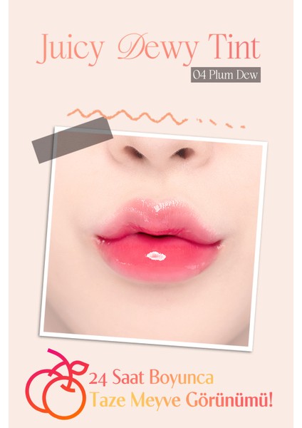 Yoğun Parlaklık ve Canlı Renkler Sunan Kalıcı Tint Dasıque Juicy Dewy Tint (#04 Plum Dew) fiyatları