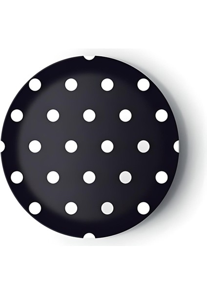 8'li Karton Tabak Puantiyeli Siyah