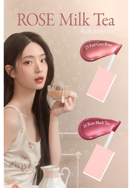 Yoğun Parlaklık ve Canlı Renkler Sunan Kalıcı Tint Juicy Dewy Tint (#26 Rose Black Tea) modelleri