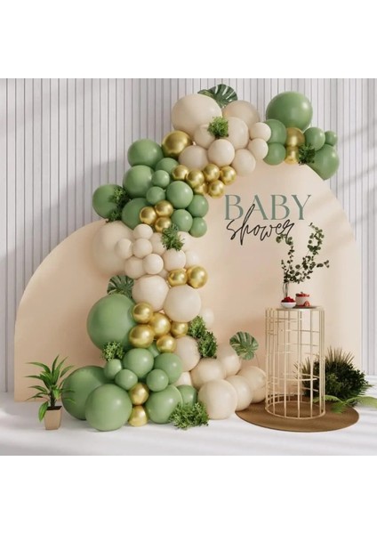 Adaçayı Yeşil Balonlar Garland Arch Kiti fiyatları