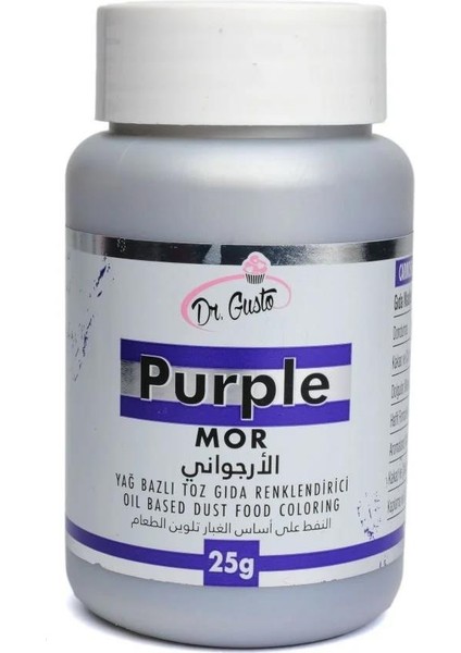 Yağ Bazlı Toz Boya Dr.gusto 25 gr Mor