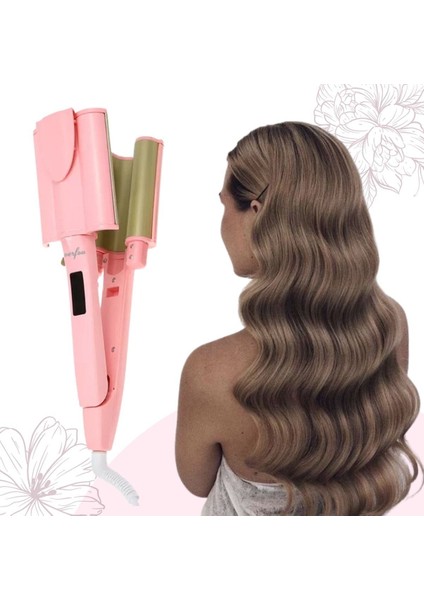 Pembe Su Dalgası Saç Maşası 32 mm Seramik Kaplama, Şık ve Kullanışlı Tasarım indirimleri