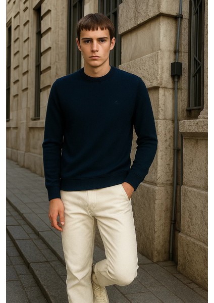 Erkek Bisiklet Yaka Salaş Kışlık Bol Laci Sweatshirt fiyatları