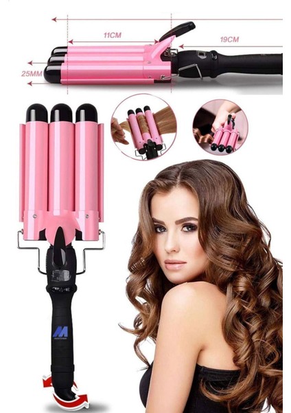 Pratik Çok Renkli Seramik Saç Dalgalandırıcı Şekillendirici fiyatları