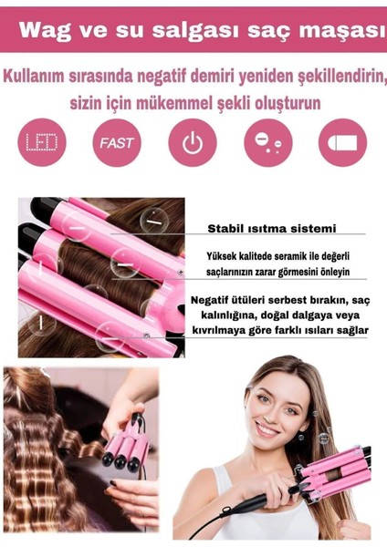 Pratik Çok Renkli Seramik Saç Dalgalandırıcı Şekillendirici modelleri