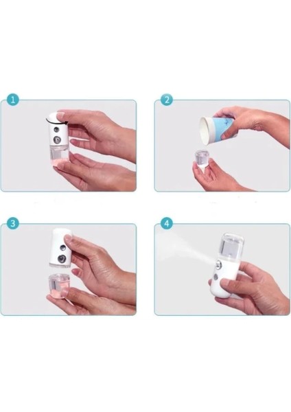 Şarjlı Mini Yüz Nemlendirici Dezenfektan Cihazı Mist Sprayer fırsatları