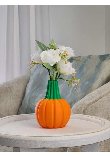 Bal Kabağı Vazo – Sonbahar Dekoratif Masa Süsü- Saksı - Hallowen Bal Kabağı modelleri