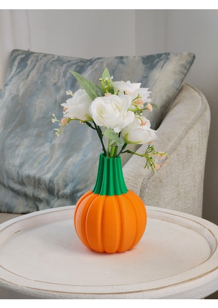 Bal Kabağı Vazo – Sonbahar Dekoratif Masa Süsü- Saksı - Hallowen Bal Kabağı fırsatları