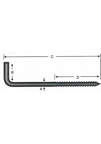 Vidalı Korniş Çivi No:5 - 4X50 - 10 Adet fiyatları