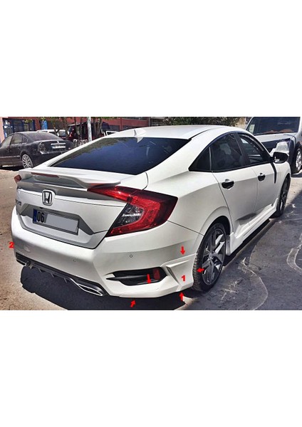 Honda Civic Fc5 Arka Tampon Boyasız Asian Ek