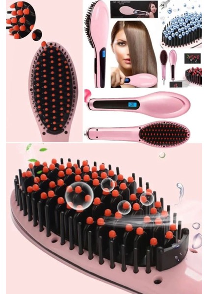 Çok Fonksiyonlu Seramik Kaplamalı Kıvırcık Saç Bigudi ve Tarak, Islak Kuru Temizlik Fırçası fiyatları