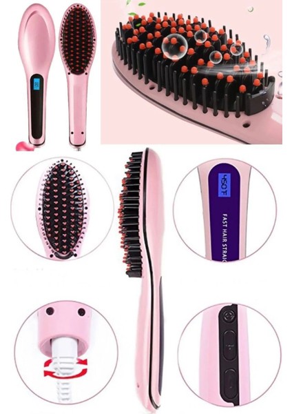 Çok Fonksiyonlu Seramik Kaplamalı Kıvırcık Saç Bigudi ve Tarak, Islak Kuru Temizlik Fırçası indirimleri