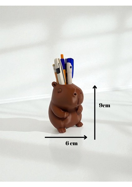 Kapibara Kalemlik Figür Sevimli Capybara Masaüstü Organizer Kırtasiye Ofis Hediyesi modelleri