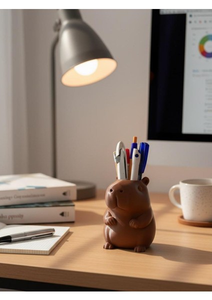 Kapibara Kalemlik Figür Sevimli Capybara Masaüstü Organizer Kırtasiye Ofis Hediyesi fiyatları